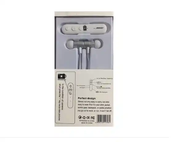 iPhoneAudifonos Bluetooth Auriculares Alta Fidelidad S6 Blanco