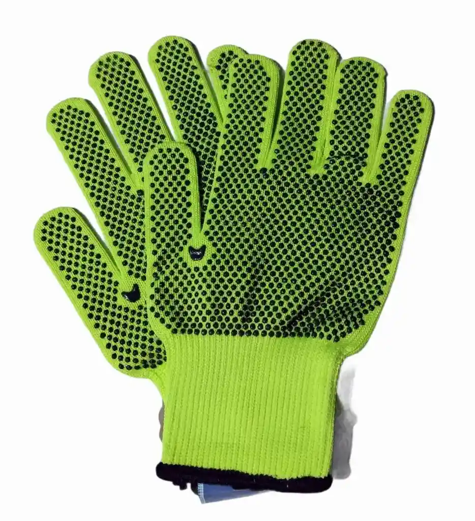 Guantes Hilaza Neon Puntos Pvc 2 Caras