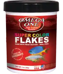 One Super Color Flakes Alimento Peces Hojuelas Omega 28Gr