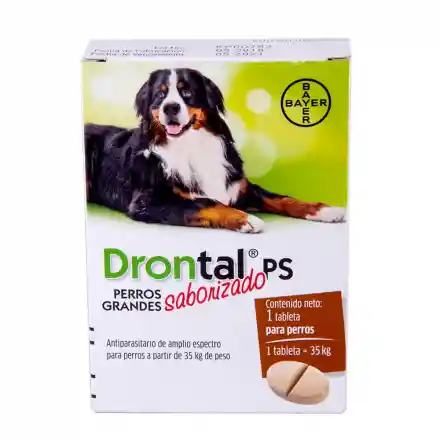 Drontal Antiparasitario Ps Para Perros Grandes Hasta 35 Kg.