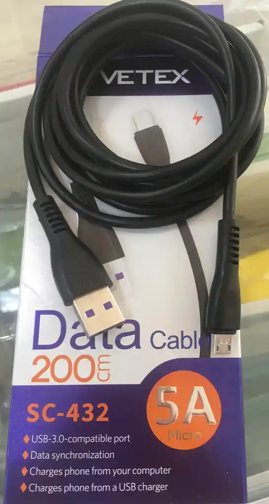 Cable Con Entrada V8. Carga Rapida