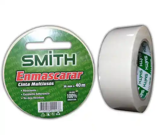 Cinta Enmascarar 36 mm x 40 mts (1 1/2). Smith