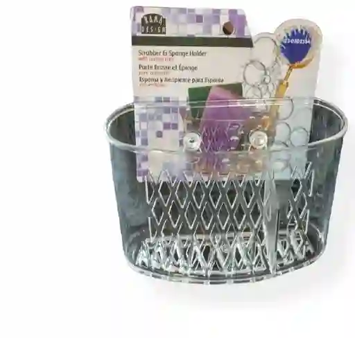 Porta Esponjas Con Ventosas Transparente