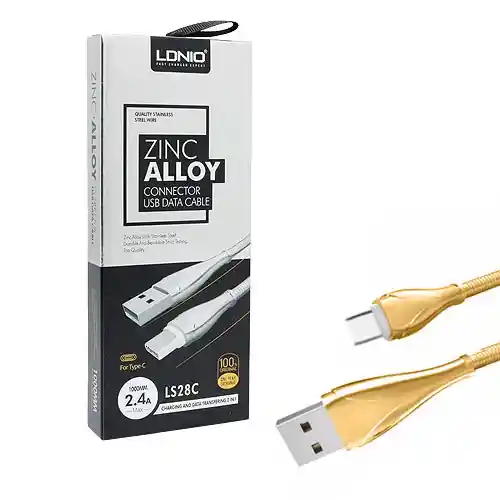 Ldnio Cable Metalico Lc28C Usb A Tipo C. Carga Rapida Datos