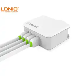 Ldnio Cargador De Pared X 4 Usb 2.4Mah Carga Rapida