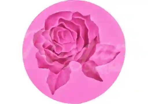 M Silicona Rosa con Hoja XL