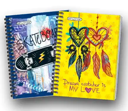 Pappyer cuaderno argollado 100 Hojas  Cuadriculado