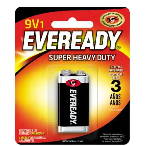 Eveready Pila 9V1 Carbon