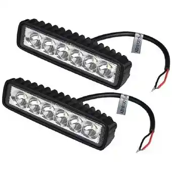 2 Exploradoras En Barra 6000lm 6 Led Fija Moto/carro