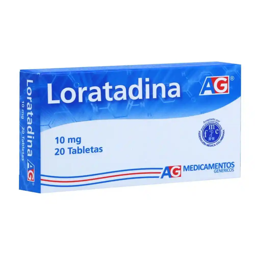 Loratadina 10 mg x 20 tab ag