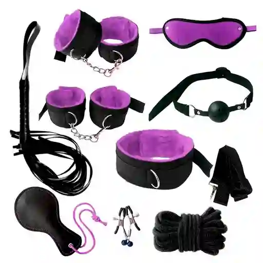 kit bondage morado mas dados de posiciones 