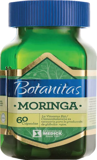 Botanitas Moringa 60 Capsulas Vital Globulos Rojos Vitamina