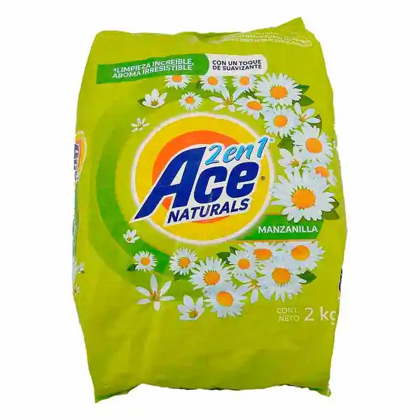 Ace Detergente en Polvo Naturals 2 en 1 Manzanilla