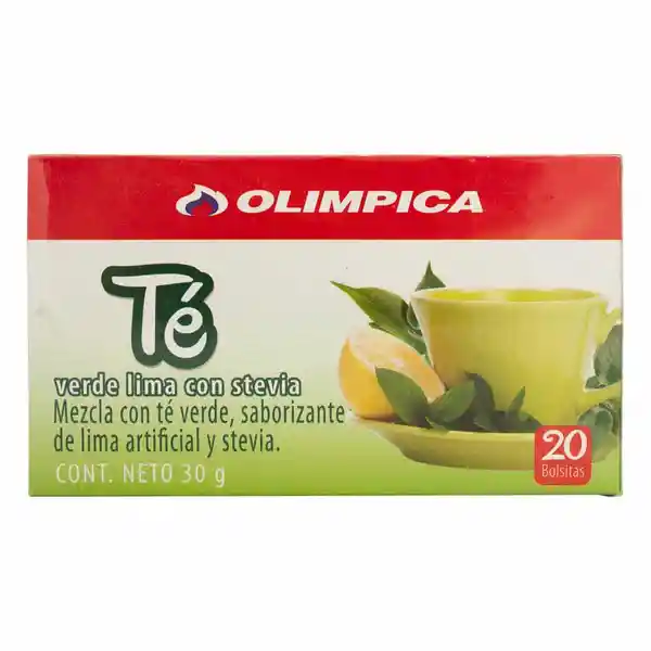 Té Verde Lima con Stevia Olimpica