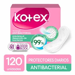 Kotex Protectores Diarios Antibacterial