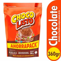 Chocolisto Bebida en Polvo Leche Chocolate