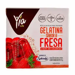 Yia Life Gelatina Sabor Fresa Sin Azúcar