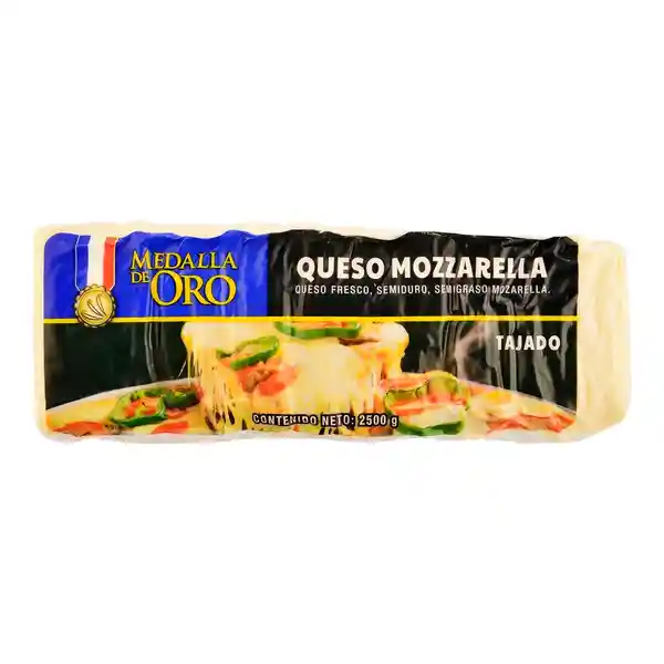 Queso Medalla De Oro Tipo Mozarella Tajado - Olimpica