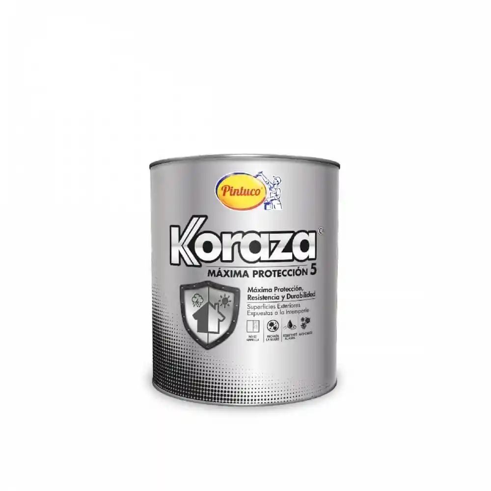 koraza pintura fachada exteriores blanco 1/4