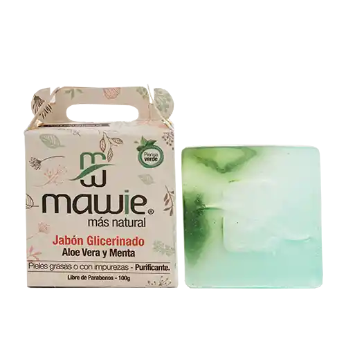 Mawie Jabon Glicerinado Aloe Vera Y Menta X100G