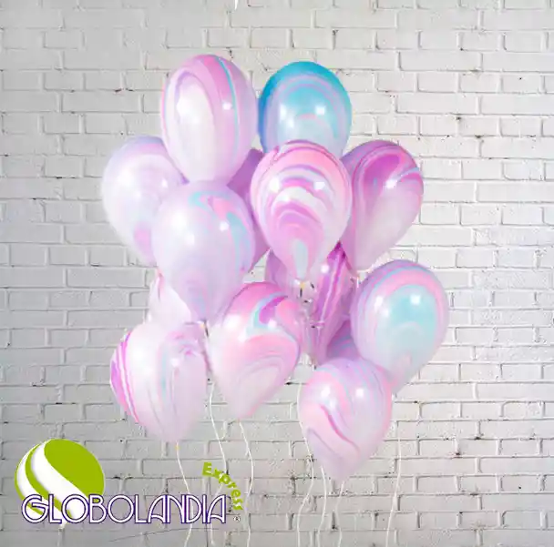 GLOBOS 10 SURTIDOS ÁGATA FASHION 11 (DESINFLADOS)