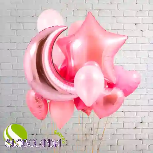 GLOBOS AMAZING BOUQUET PINK