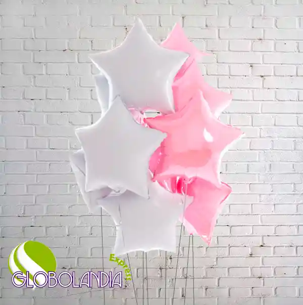 GLOBOS BUNCH BOUQUET FOIL PRINCESA STAR (DESINFLADO)