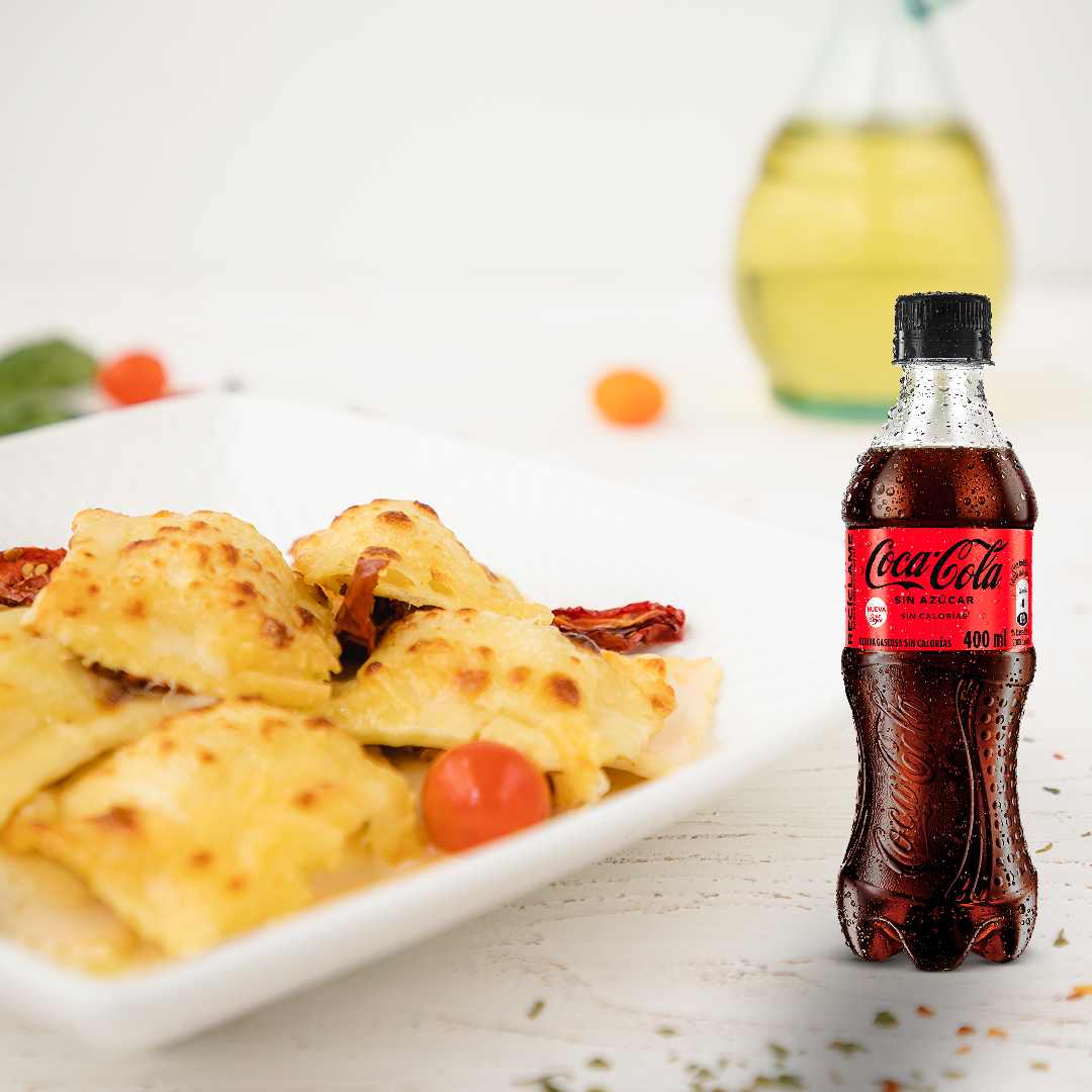 Ravioli Caprese + Coca Cola