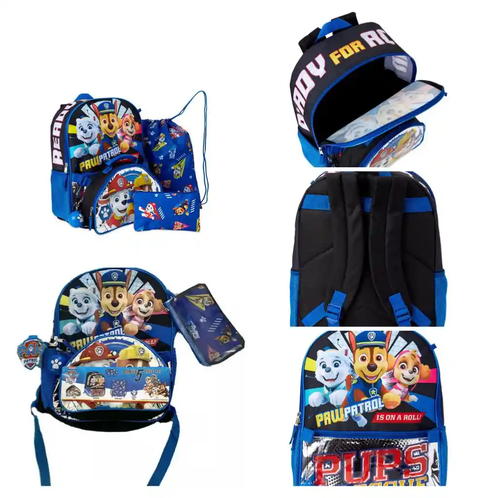 Kit Maleta Paw Patrol de 5 piezas