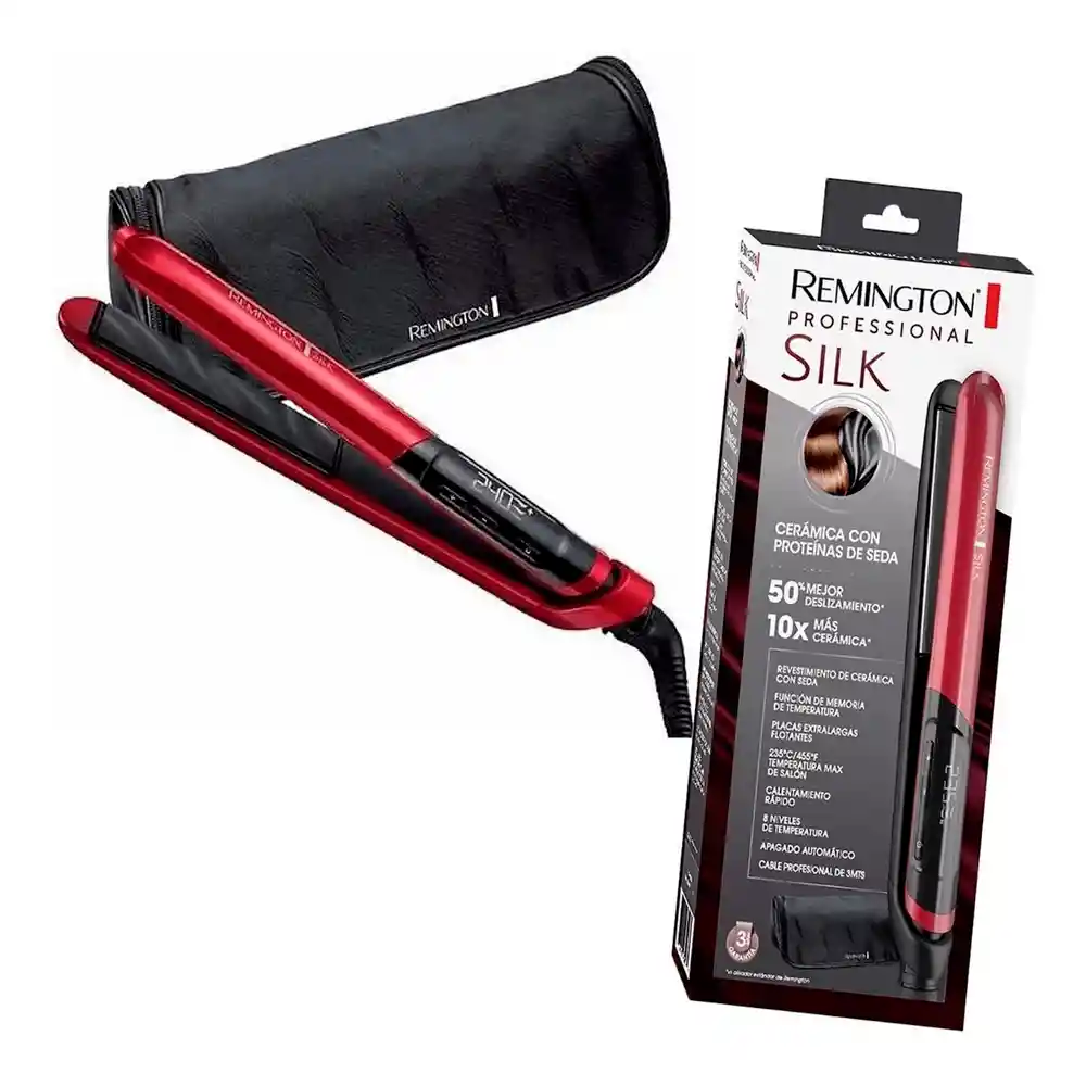 Remington Planchaprofesional Silk Ceramica Proteinas Seda