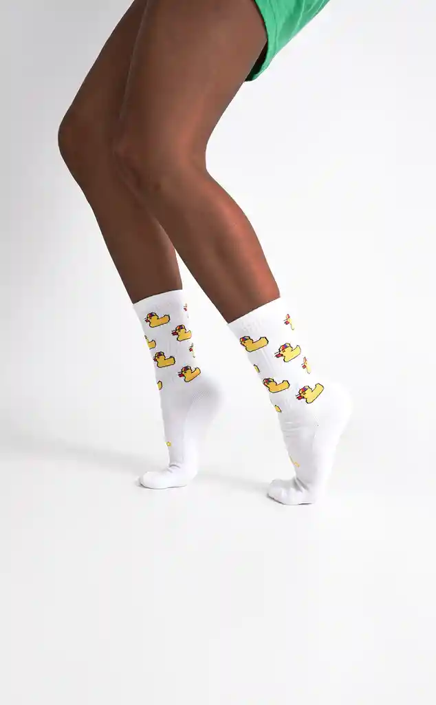 SOCKS NOOGLER DUCK WHITE