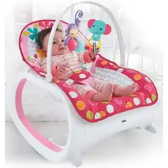 Silla Mecedora Vibradora Musical Crece Conmigo Fitch Baby Rosa Ref : Mdy-cv88 (om)