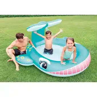 Intex Piscina Diseño Ballena Con Chorros 57440