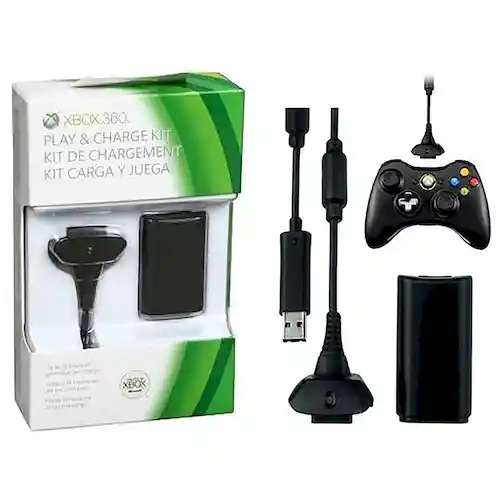 Xbox 360 Cargador y Juega 35 Horas de Juego Compatible