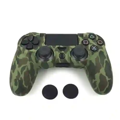 Ps4 Central Gamer Forro Protector Control Cafe + Verde