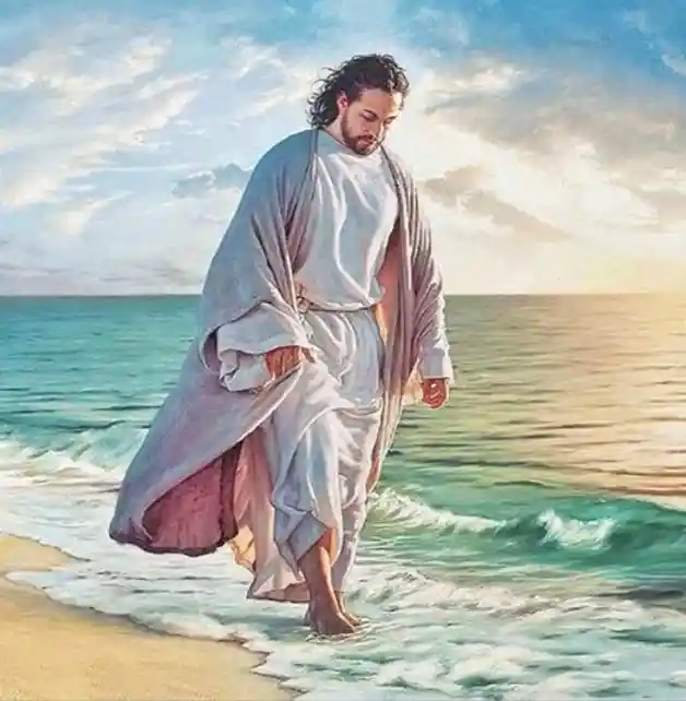 Kit de Diamond Painting, Jesús Sobre el Mar