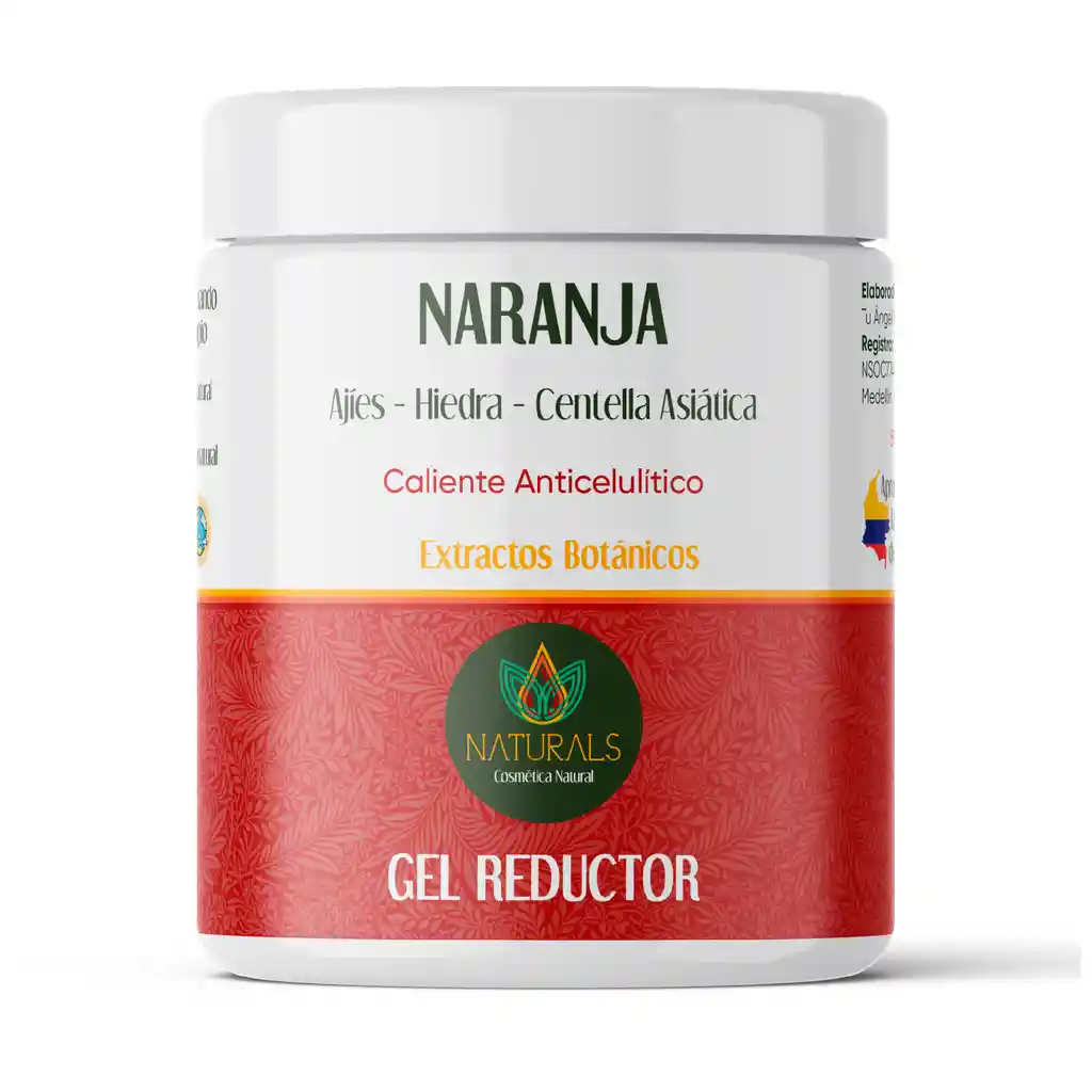 Gel Reductor Anticelulitico Naranja/ Caliente 500 g