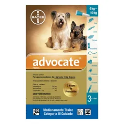 Advocate Antiparasitario Para Perro de 4 - 10 Kg 1 mL