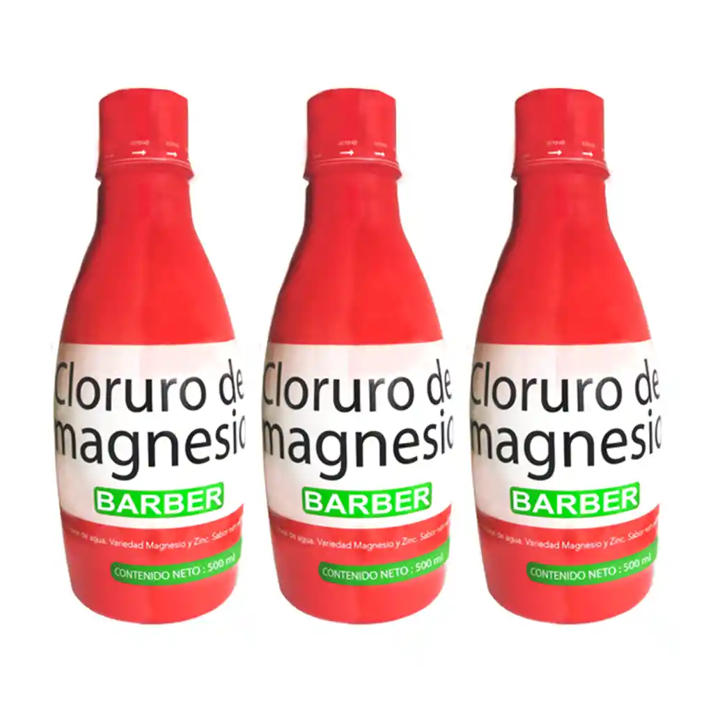 Cloruro De Magnesio Jarabe 500 Ml Combo Por 3