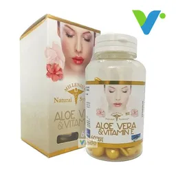 Aloe Vera & Vitamin E 60 Twist Caps aplicacion facial