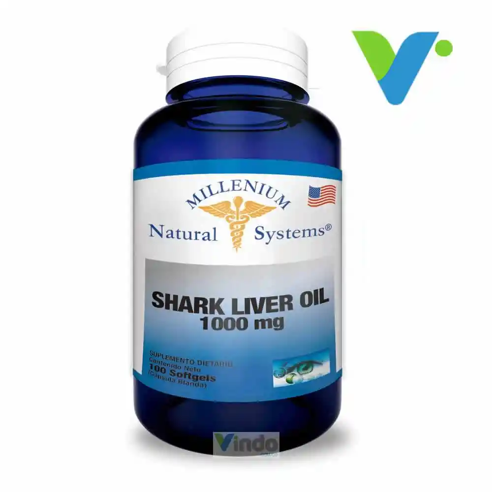 Shark Liver Oil (Aceite Hígado de Tiburón) 1000 mg x 100 Softge