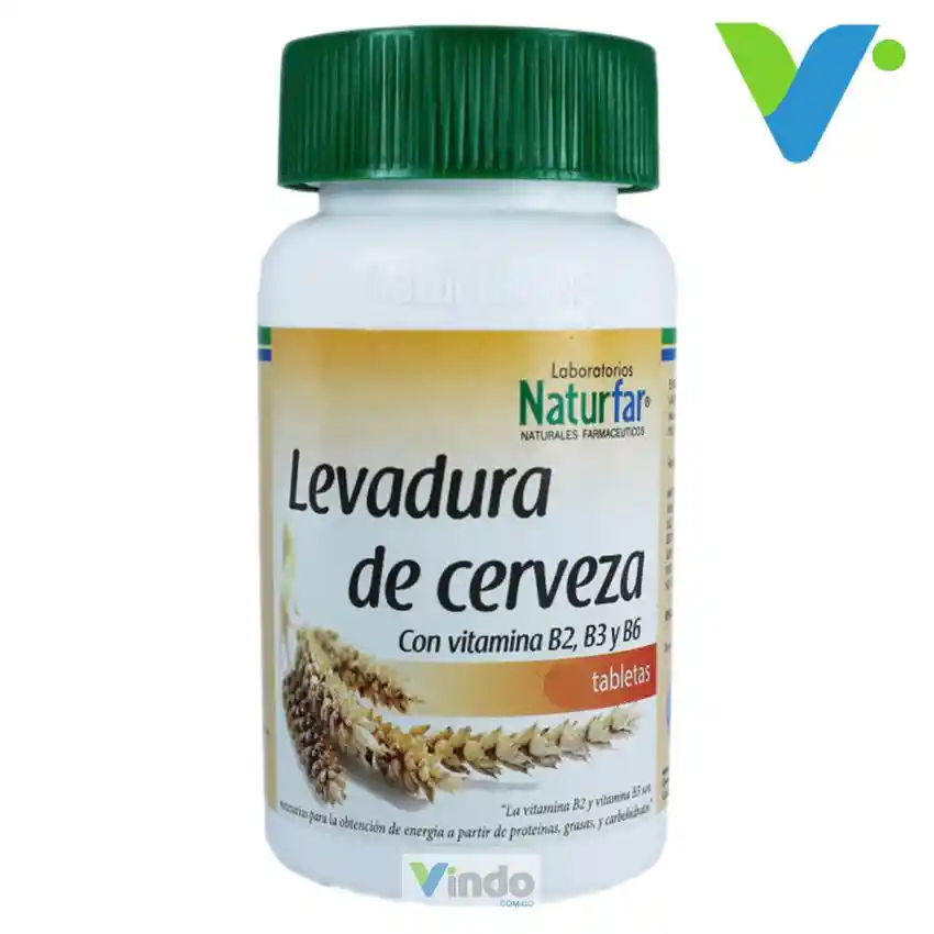 Levadura de Cerveza con Vitamina B2. B3 y B6 por 250 tabletas