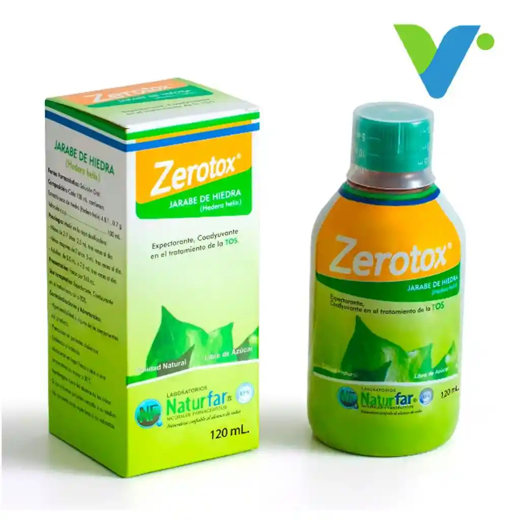 Zerotox Jarabe de Hiedra Expectorante Coadyuvante para la Tos