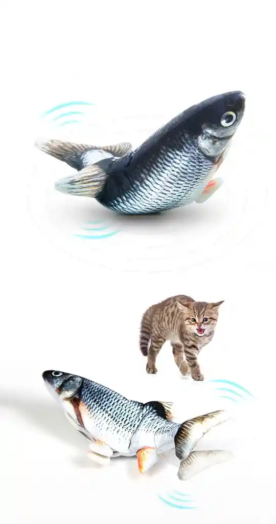 Pescado Electronico Con Movimiento (catnip)