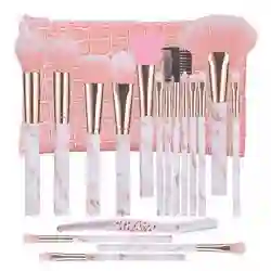 BROCHAS DE MAQUILLAJE 16 PIEZAS, COSMETIQUERA INCLUIDA