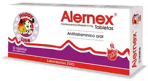 Alernex Tabletas 5 mg blister x 10 tabletas (clorferinamina)