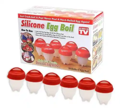 Hervidor De Huevos Silicone Egg Boil 6 Unidades