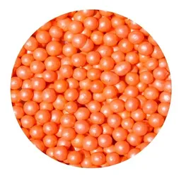 Perlas N4 color Naranja x 125grs