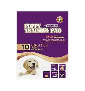 TAPETE PUPPY TRAINING PAD 60 X 45 CM X 10 UNIDADES