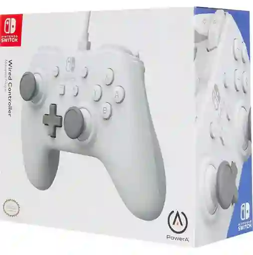 Nintendo Switch Control Blanco Con Cable